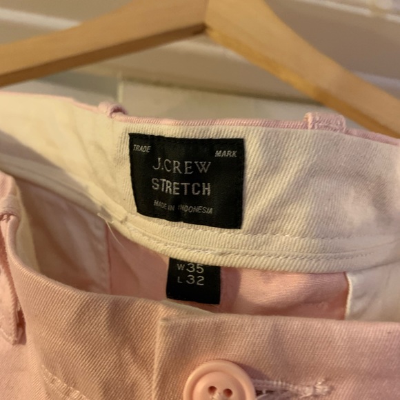 Mens Soft Pink flat front chino’s - Picture 2 of 4